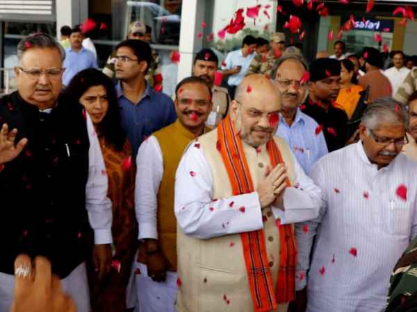 BJP president amit shah chhattisgarh visit BJP president amit shah chhattisgarh visit