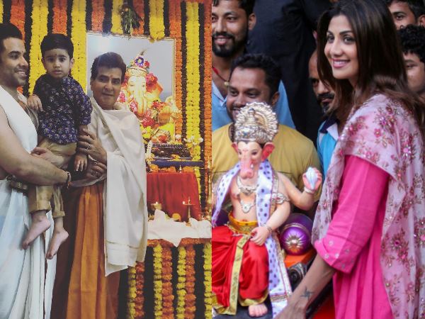 बॉलीवुड सितारे बप्पा को लाए घर