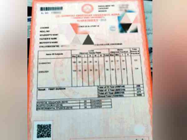 agra university marksheet now in saffron color agra university marksheet now in saffron color
