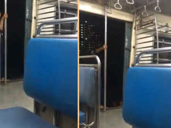 Video: मुंबई में चलती ट्रेन में महिला का खतरनाक स्टंट आया सामने Video: मुंबई में चलती ट्रेन में महिला का खतरनाक स्टंट आया सामने