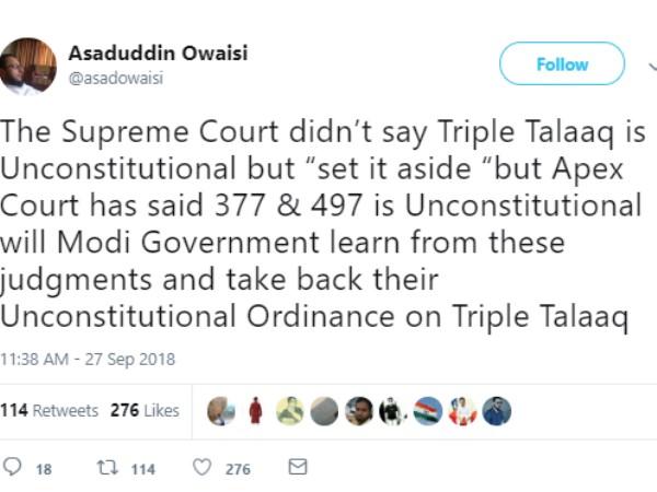 मेरे विचार में तीन तलाक को कोर्ट में चनौती दिया जाना चाहिए