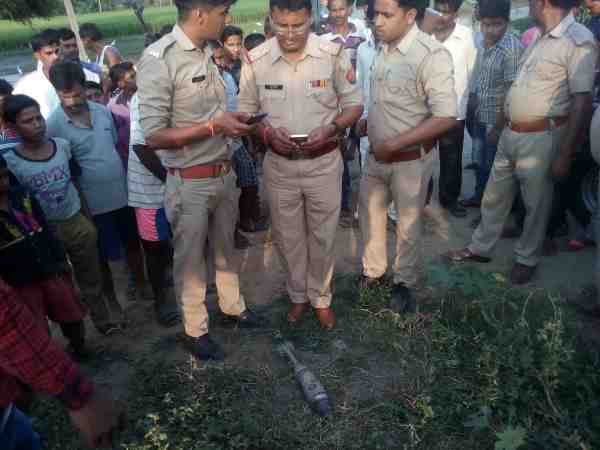 mortar found in the pond of mainpuri uttar pradesh