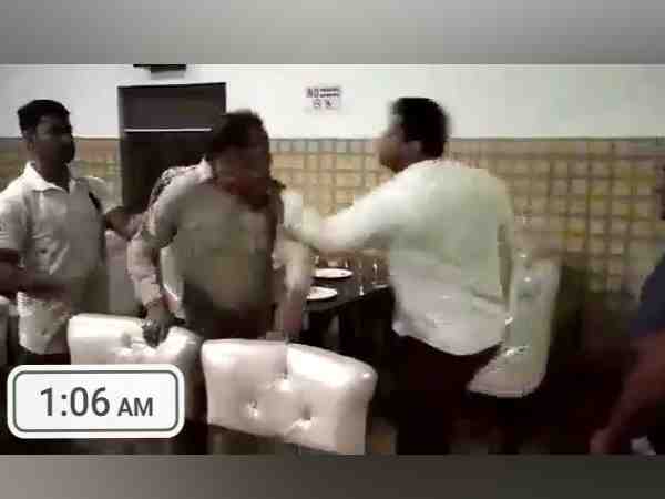 bjp leader thrashed up policeman in meerut bjp leader thrashed up policeman in meerut