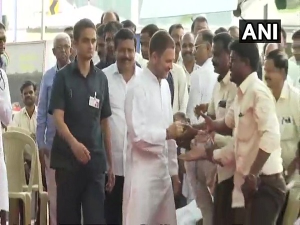 Rahul Gandhi interacts with serving and former HAL employees in Bengaluru Rahul Gandhi interacts with serving and former HAL employees in Bengaluru