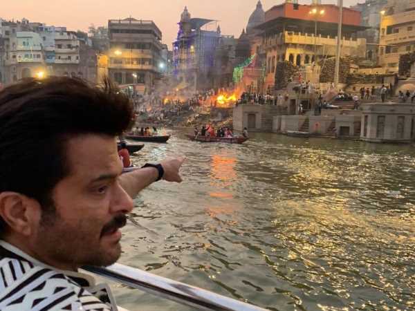अनिल कपूर ने की गंगा आरती 