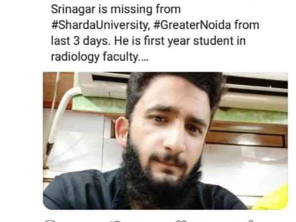 Kashmiri students missing from Noida University joined militant group Kashmiri students missing from Noida University joined militant group