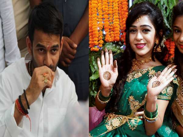 तेजप्रताप का परिवार ऐश्वर्या के साथ