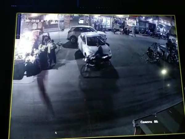 A man fall from flyover after hit by car in Muzaffarnagar