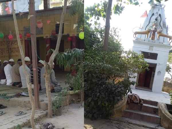 Muslims prayers in Shiva temple in Bulandshahr Muslims prayers in Shiva temple in Bulandshahr