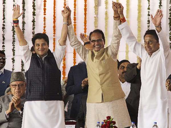 जब कमलनाथ और ज्योतिरादित्य से मिले शिवराज