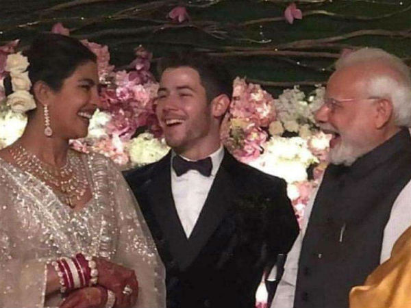 प्रियंका और निक के साथ हंसी-मजाक के मूड में दिखे पीएम मोदी