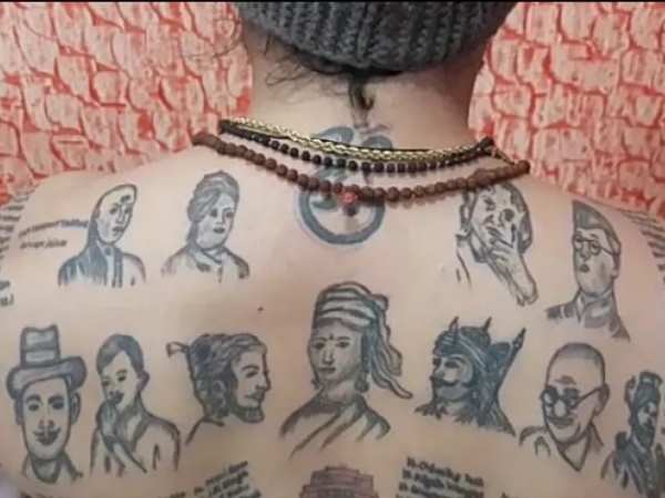 559 कारगिल शहीदों के नाम का टैटू गुदवाया 