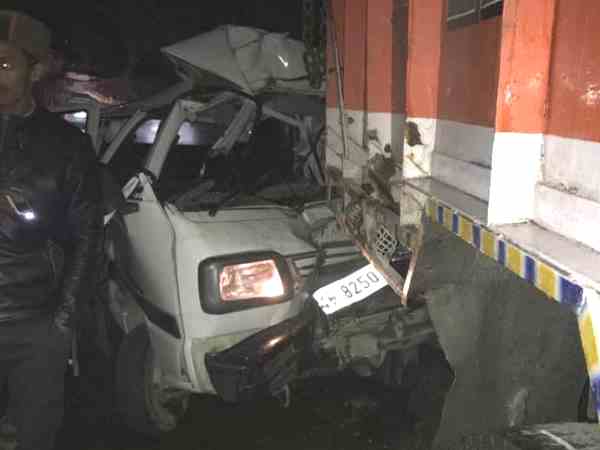 two died after a car rammed into the truck on highway in kullu two died after a car rammed into the truck on highway in kullu