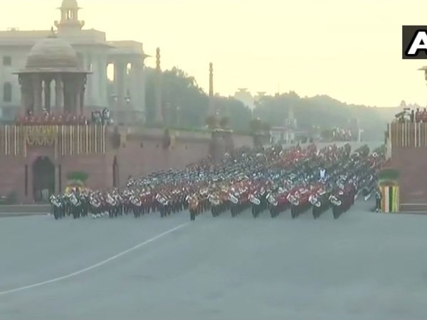 Beating the retreat ceremony Raisina Hill Delhi Republic Day 2019