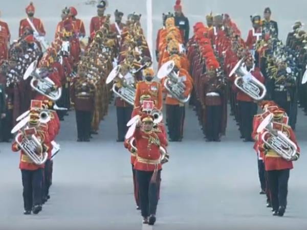 Beating the retreat ceremony Raisina Hill Delhi Republic Day 2019
