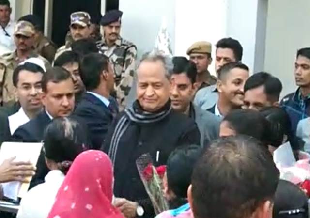CM Ashok Gehlot reached at Home District Jodhpur