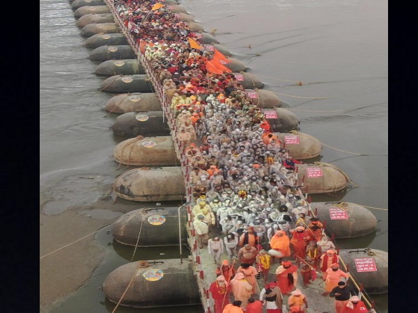 13 में से 9 अखाड़ों के साधु-संतों ने डुबकी लगाई