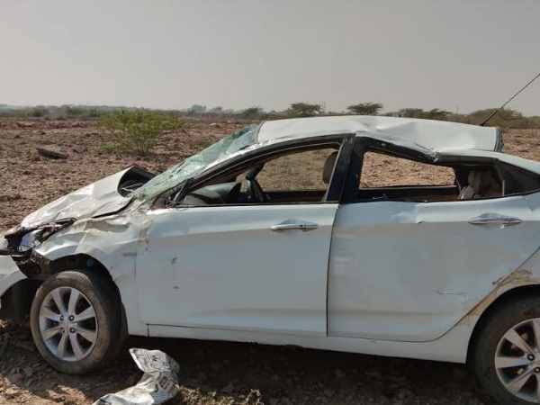 car accident in dwarka due to Nilgai, Two women deaths