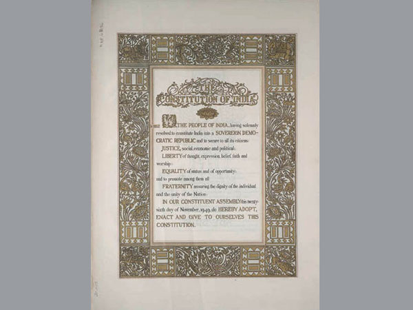 Prem Behari Narain Raizada wrote the entire constitution for free