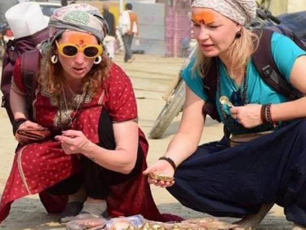 Foreigners gather at Kumbh Mela festival
