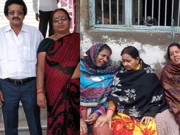 Wife husband died in fire in home in Bihar Wife husband died in fire in home in Bihar