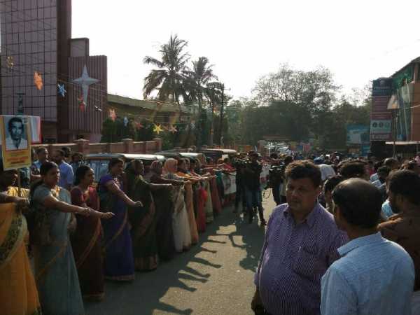 620 km Women wall in Kerala for entry in sabrimala temple