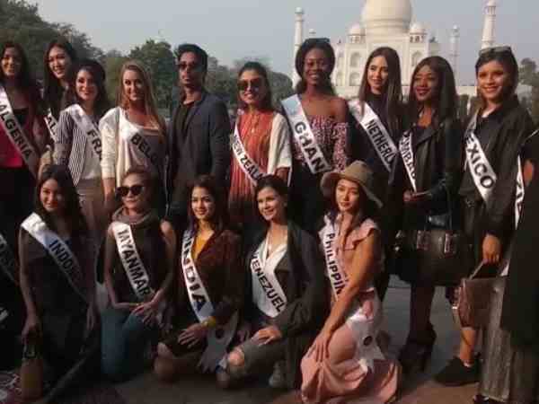 beauties of 18 countries visited taj mahal in agra