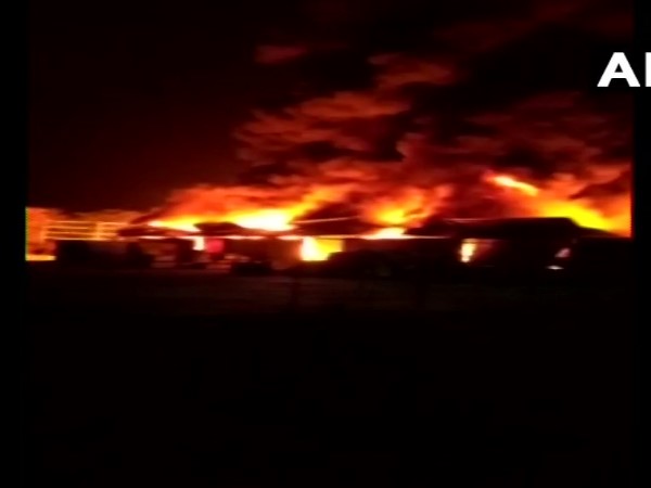 Maharashtra: Fire breaks out at a container yard in Raigad