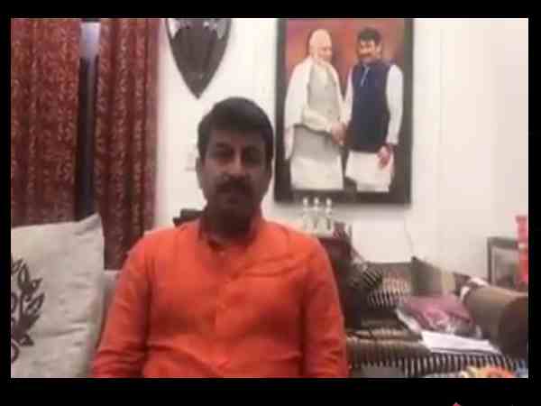 मनोज तिवारी के साथ रवि किशन भी थे मौजूद