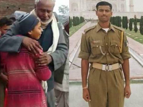 परीक्षा देने पहुंची शहीद की बेटी