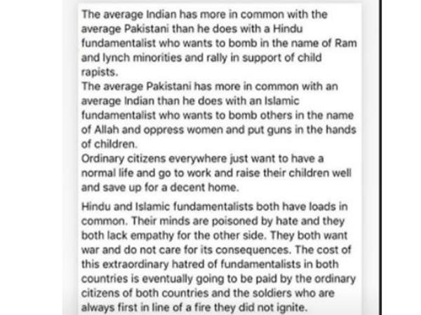 Sonam Kapoor statement india pak tension Twitter users trolls