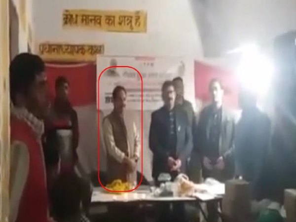 BJP MLA Shyam Bihari Lal loses temper viral video BJP MLA Shyam Bihari Lal loses temper viral video