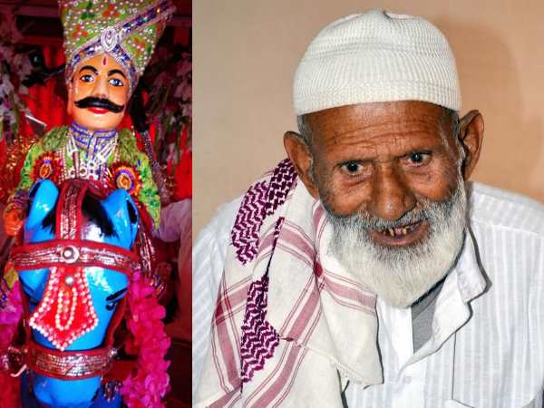 Muslim khadabakhsh decorated rath of baba shyam in Khatu Mela Muslim khadabakhsh decorated rath of baba shyam in Khatu Mela