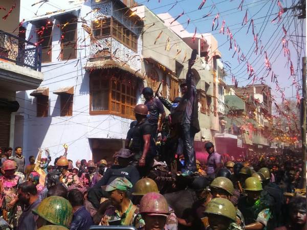 Famous laat sahab holi of city