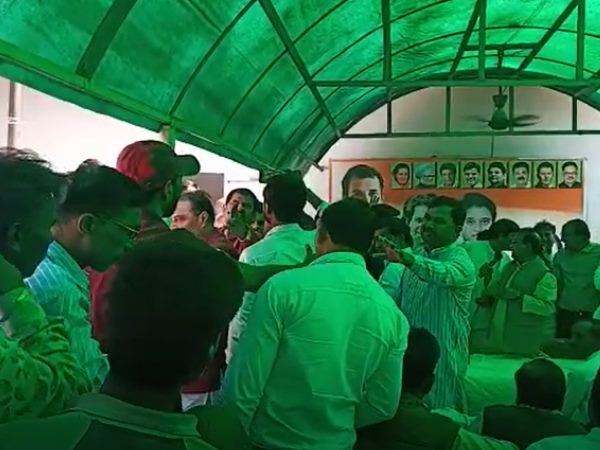 congress workers protest against gautam budh nagar seat candidate