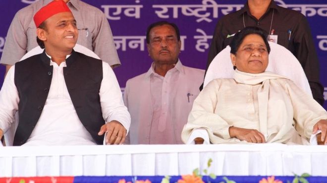 बहुजन समाज पार्टी, समाजवादी पार्टी और राष्ट्रीय लोकदल गठबंधन 