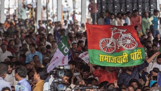 बहुजन समाज पार्टी, समाजवादी पार्टी और राष्ट्रीय लोकदल गठबंधन 