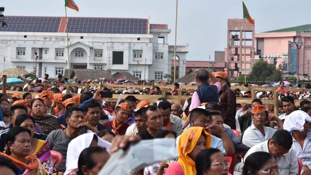 मोदी की चुनावी रैली से क्यों उठकर चले गए मणिपुर के लोग?