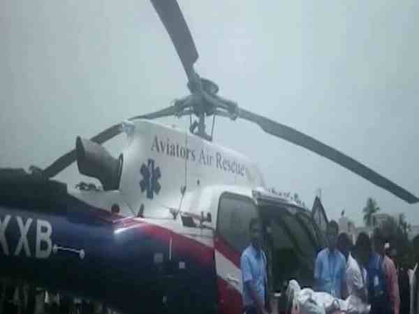 air ambulance will be available for polling staff