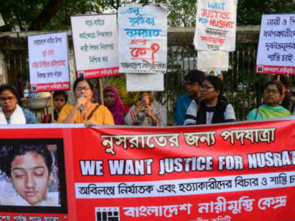 मदरसे की छत पर हुई नुसरत की हत्‍या 