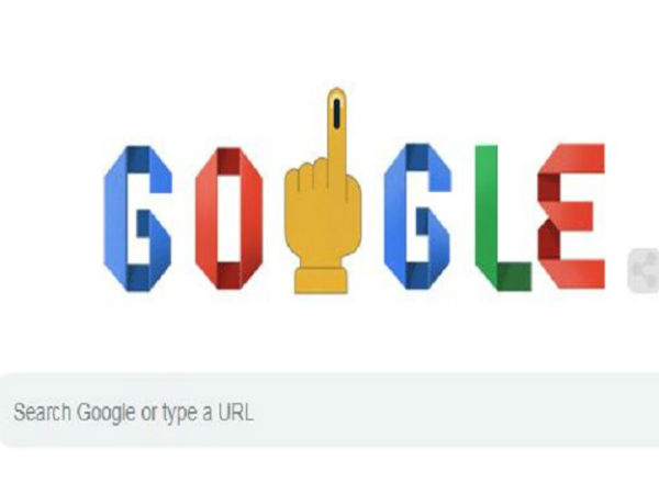 गूगल ने डूडल के जरिए बताया कैसे करें मतदान