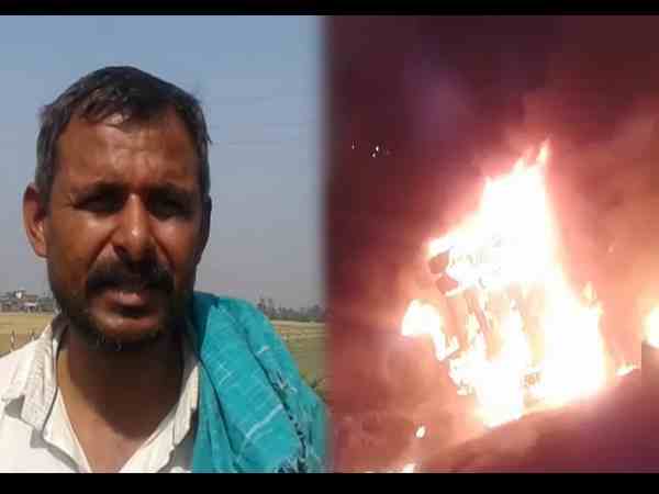 two burnt alice after truck caught fire on agra lucknow expressway