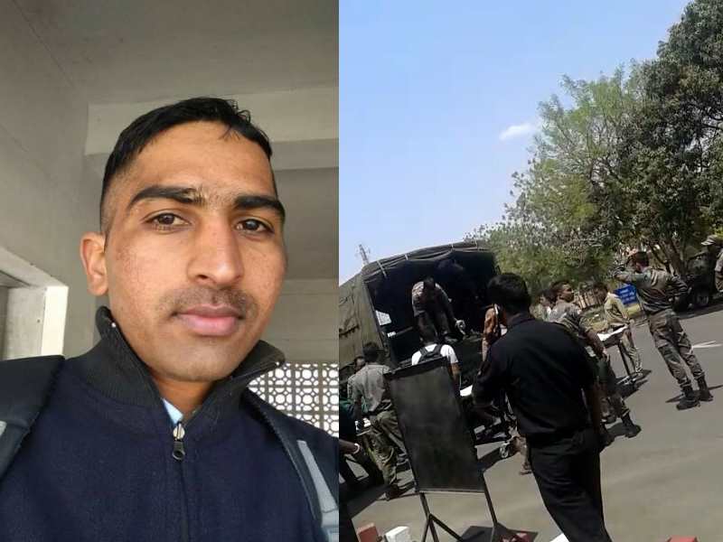 jhunjhunu khetri jawan Ranjeet Gurjar martyred in mortar blast Indore jhunjhunu khetri jawan Ranjeet Gurjar martyred in mortar blast Indore