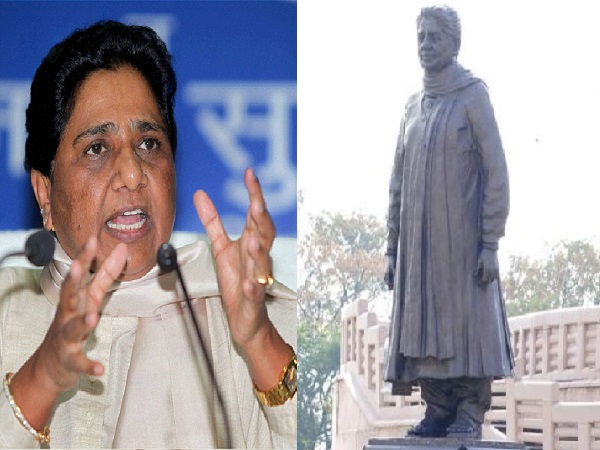 कांग्रेस के शासनकाल में नेहरू-राजीव की मूर्तियां लगीं- मायावती