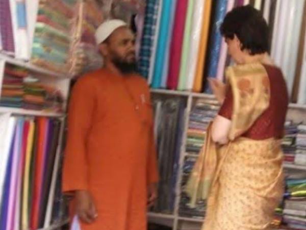 priyanka gandhi meets shopkeepers and traders in amethi priyanka gandhi meets shopkeepers and traders in amethi