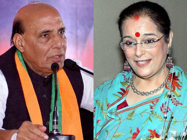 लखनऊ में राजनाथ के सामने पूनम सिन्हा