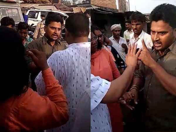 वोट मांगने पहुंची थी नानपारा वोट मांगने पहुंची थी नानपारा