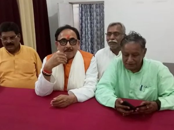 up bjp chief mahendra nath pandey files nomination second time from chandauli