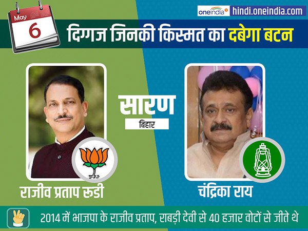 सारण सीट पर लालू परिवार की प्रतिष्ठा दांव पर