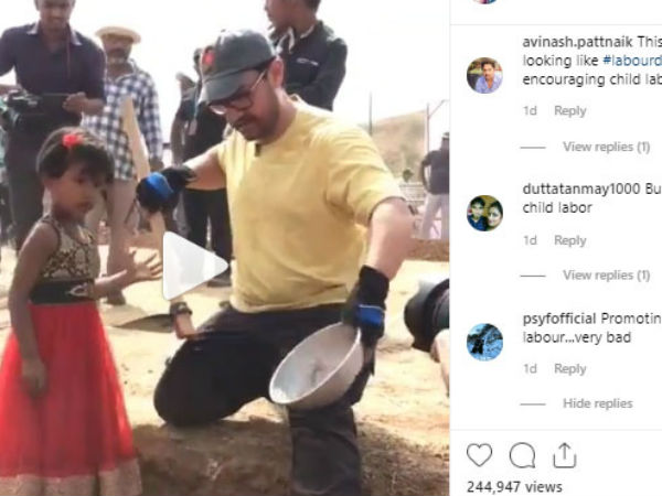 'चाइल्ड लेबर' अपराध है,आमिर खान: यूजर्स 